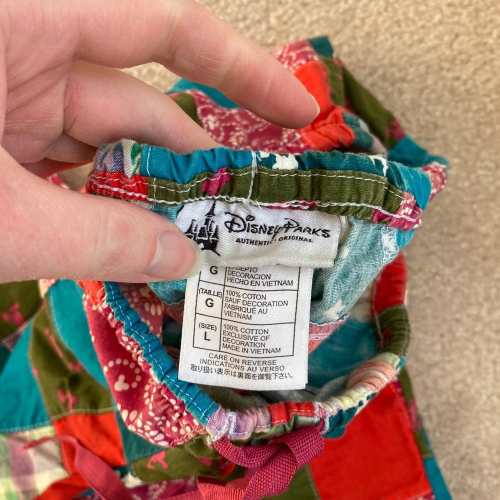 Disney Patchwork Mickey Pants - L - image 2